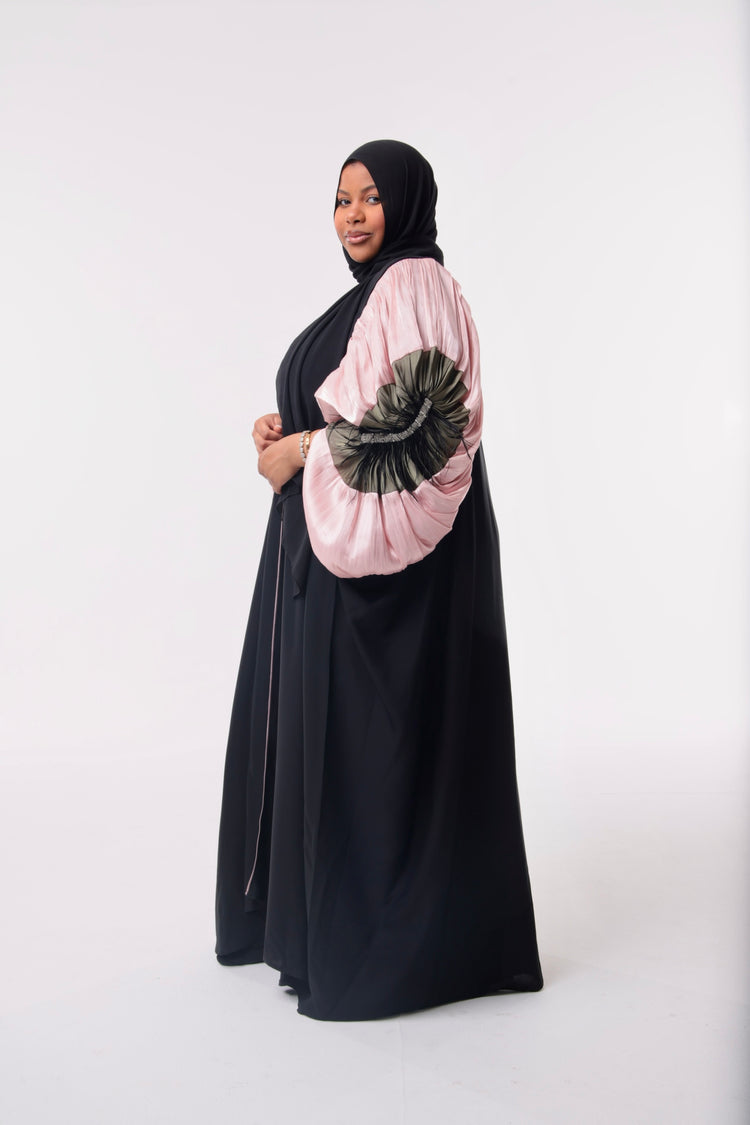 Faten "Blush Colorblock" Kaftan