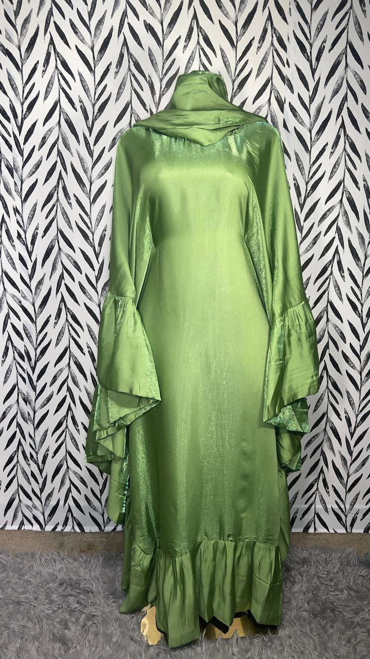 Layyina "Kelly Green"  Kaftan